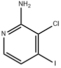 3-氯-4-碘-2-吡啶胺 结构式