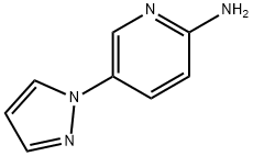 5-(1H-吡唑-1-基)吡啶-2-胺 结构式