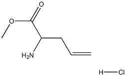 2-氨基戊-4-烯酸甲酯盐酸盐 结构式