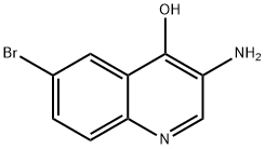 6-溴-4-羟基-3-氨基喹啉 结构式