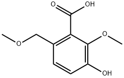 3-羟基-2-甲氧基-6-(甲氧基甲基)苯甲酸 结构式