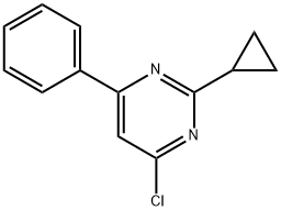 4-Chloro-2-cyclopropyl-6-phenylpyriMidine 结构式