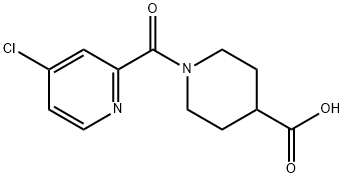 1-(4-氯吡啶啉基)哌啶-4-羧酸 结构式