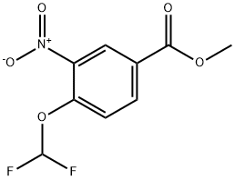 Methyl 4-(difluoroMethoxy)-3-nitrobenzoate 结构式