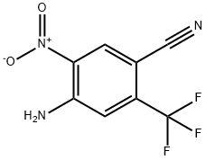 4-AMino-5-nitro-2-(trifluoroMethyl)benzonitrile 结构式