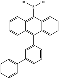 10-(3-联苯)蒽-9-硼酸 结构式