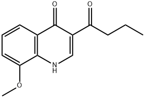 3-丁酰-8-甲氧基喹啉-4(1H)-酮 结构式