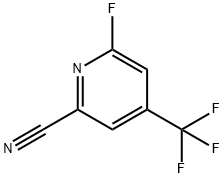 6-氟-4-(三氟甲基)-2-吡啶甲腈 结构式
