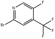 2-溴-5-氟-4-(三氟甲基)吡啶 结构式