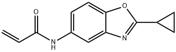 N-(2-环丙基苯并[D]恶唑-5-基)丙烯酰胺 结构式