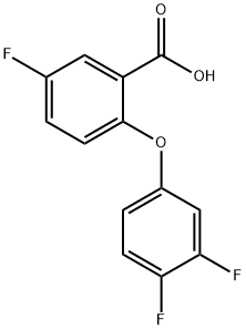 2-(3,4-二氟苯氧基)-5-氟烟酸 结构式