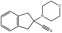 2,3-二氢-2-(4-吗啉基)-1H-茚-2-甲腈 结构式