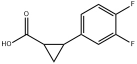 2-(3,4-二氟苯基)环丙羧酸 结构式