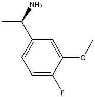 (1R)-1-(4-氟-3-甲氧苯基)乙胺盐酸盐 结构式