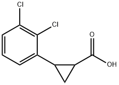 2-(2,3-二氯苯基)环丙烷甲酸 结构式