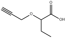 2-(2-丙炔-1-基氧基)丁酸 结构式