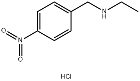 N-(4-硝基苄基)乙胺盐酸盐 结构式