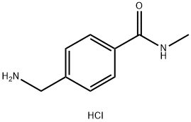 4-(氨甲基)-N-甲基苯甲酰胺 结构式