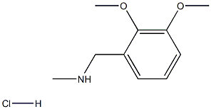 1-(2,3-二甲氧基苯基)-N-甲基甲胺盐酸盐 结构式