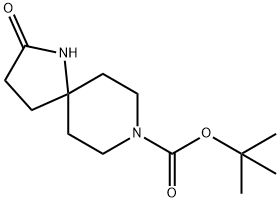 2-氧代-1,8-二氮杂螺[4.5]癸烷-8-甲酸叔丁酯 结构式