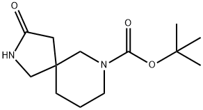 3-氧代-2,7-二氮杂螺[4.5]癸烷-7-羧酸叔丁酯 结构式