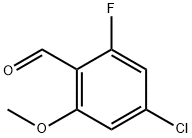 4-氯-2-氟-6-甲氧基苯甲醛 结构式