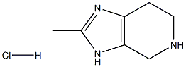 2-甲基-4,5,6,7-四氢-3H-咪唑并[4,5-C]吡啶盐酸盐 结构式