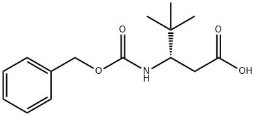 Pentanoic acid, 4,4-diMethyl-3-[[(phenylMethoxy)carbonyl]aMino]-, (3S)- 结构式