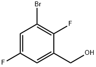 (3-溴-2,5-二氟苯基)甲醇 结构式