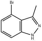 3-甲基-4-溴吲唑 结构式