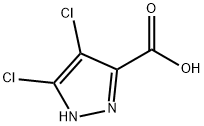 4,5-二氯-1H-吡唑-3-羧酸 结构式