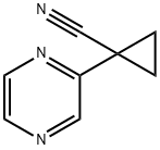 1-(吡嗪-2-基)环丙基腈 结构式