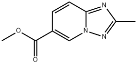 2-甲基-[1,2,4]三唑并[1,5-A]吡啶-6-羧酸甲酯 结构式