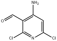 3-氨基-2,6-二氯异烟醛 结构式