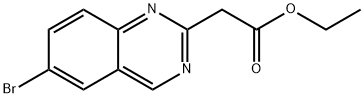 2-(6-溴喹唑啉-2-基)乙酸乙酯 结构式