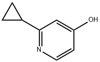 2-环丙基吡啶-4-醇 结构式