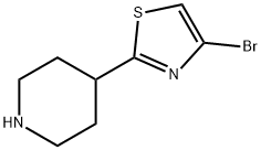 4-溴-2-(哌啶-4-基)噻唑 结构式