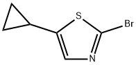 2-溴-5-环丙基噻唑 结构式