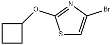 4-Bromo-2-(cyclobutoxy)thiazole 结构式