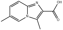 3,6-二甲基咪唑并[1,2-A]吡啶-2-羧酸 结构式