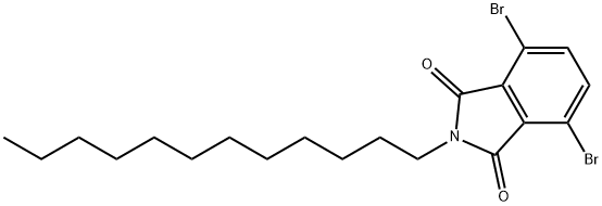 4,7-二溴-2-十二烷基异吲哚啉-1,3-二酮 结构式