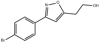 3-(4-溴苯基)-5-异恶唑乙醇 结构式
