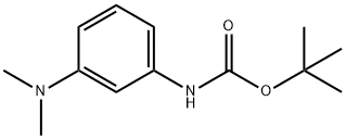 (3-(二甲氨基)苯基)氨基甲酸叔丁酯 结构式