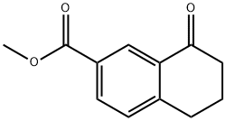 8-氧代-5,6,7,8-四氢萘-2-羧酸甲酯 结构式