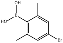 (4-溴-2,6-二甲基苯基)硼酸 结构式
