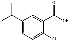 2-氯-5-异丙基苯甲酸 结构式