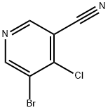 5-溴-4-氯烟腈 结构式