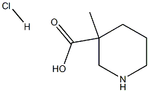 CHLORHYDRATE DE LACIDE METHYL-3 NIPECOTIQUE 结构式