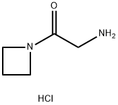 2-氨基-1-(吖丁基)乙酮盐酸盐 结构式