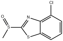 4-chloro-2-(Methylsulfinyl)benzo[d]thiazole 结构式